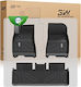 Set 3 Covorașe Interioare Premium 3w Auto Life Tesla Model 3 Highland 2024-2026 All-weather Thorex Rezistență Mărită La Uzură