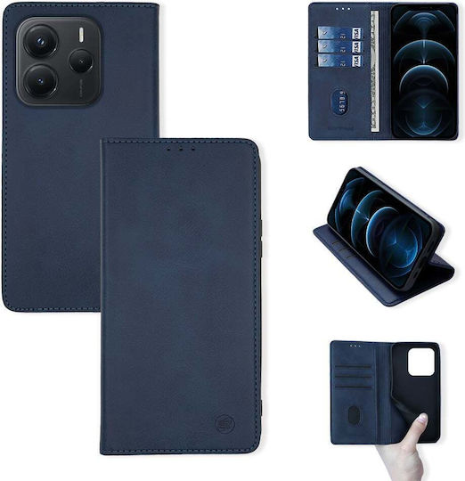 Θήκη Πορτοφόλι Vintage Magnet Wallet Sonique Xiaomi Redmi Note 14 5g Μπλε Σκούρο