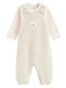 Kids Clothing Set with Dungarees Winter 2 Pieces Beige