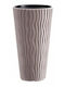 Prosperplast Flower Κασπώ Πλαστικό Καφέ 29.7x29.7εκ. 2τμχ