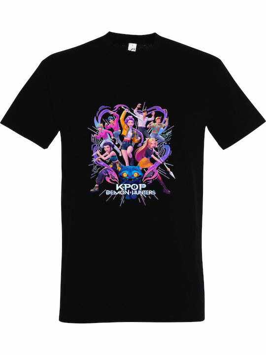 kirikoko Kids' T-shirt Black Kpop Huntrix, Saja...