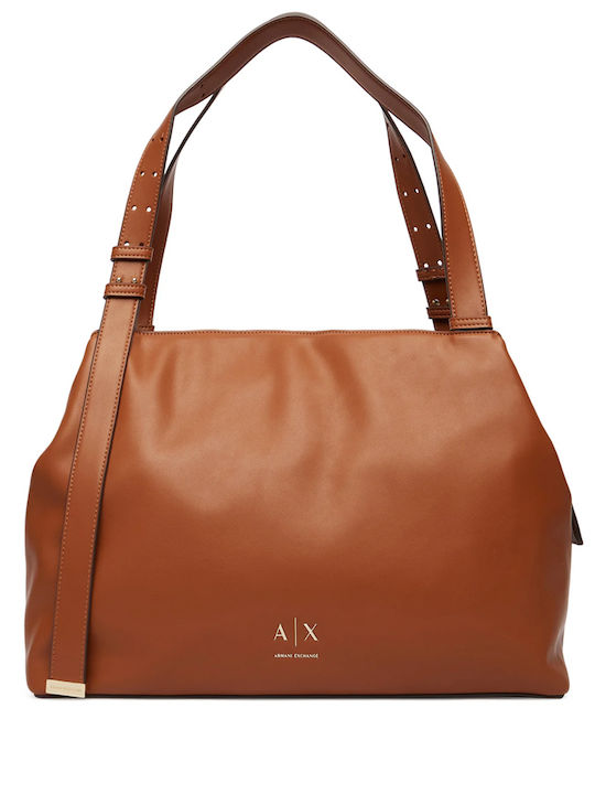 Γυναικεία Τσάντα Shopper Ώμου Καφέ