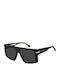 Victoria Beckham Unisex Sonnenbrillen mit Schwarzem Rahmen und Schwarzen Gläsern