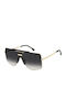 Victoria Beckham Unisex Sonnenbrillen mit Schwarz Metallisch Rahmen und Schwarz Farbe