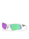 Oakley Men's Sunglasses with White Frame and Green Lens OO9532-08