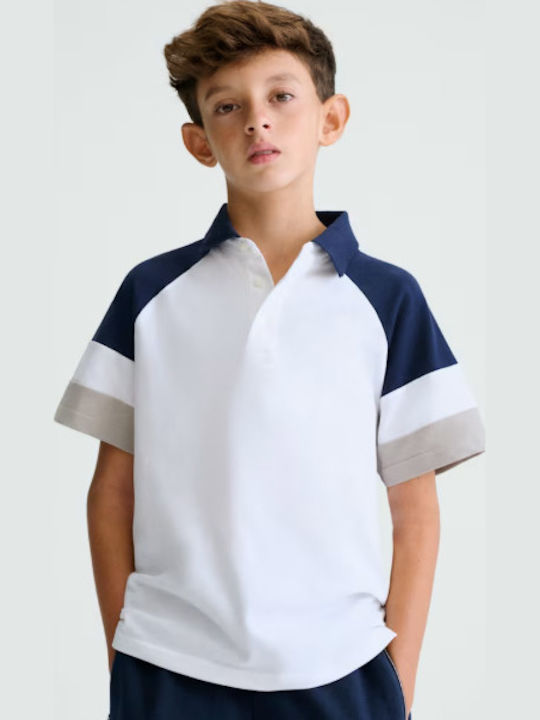 Mayoral Kids' Polo Short Sleeve White