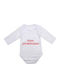 Baby Bodysuit Long Sleeve Olympiacos White