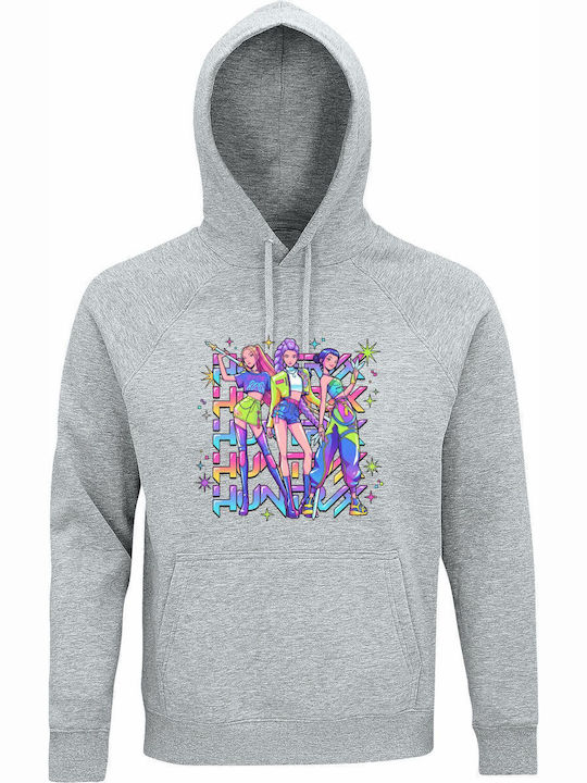 kirikoko Kids Sweatshirt with Hood Grey Melange...