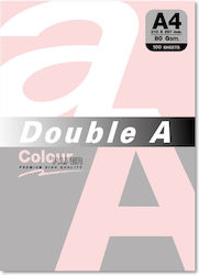 Double A Цветна Копирна Хартия A4 80gsm 100 Листа Double A Pastel Flamingo