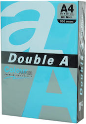Double A Colored Paper Copier A4 80gsm 100 Sheets Pack Double A Intense Blue