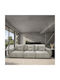 Liberta Dreisitzer Sofa Grau 313x100x89cm