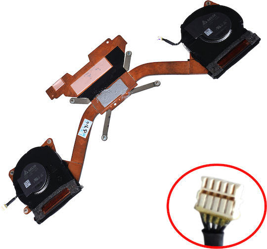 Ανεμιστηράκι Laptop Cpu Cooling Fan Lenovo Thinkpad X1 2 In 1 G9 21ke 21kf X1 Carbon G12 21kc 21kd 5h41m43388 At32c002dt0 Heatsink 5pin Κωδ.81663