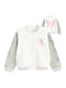 Kids Sweatshirt Cardigan Grey White