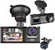 1080P Windshield Car DVR Set with Rear Camera, 2" Display with Suction Cup
