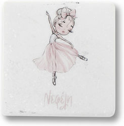 Christening Favor Marble Coaster Ballerina Em-9