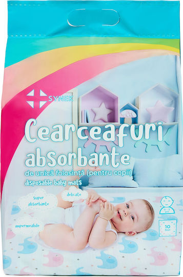 Synek Prosop Pentru Eructație Și Înveliș Pentru Înfășat De Unică Folosință 60x60cm 10 Bucăți