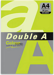 Double A Colored Paper Copier A4 75gsm 25 Sheets Pack Double A Neon Green