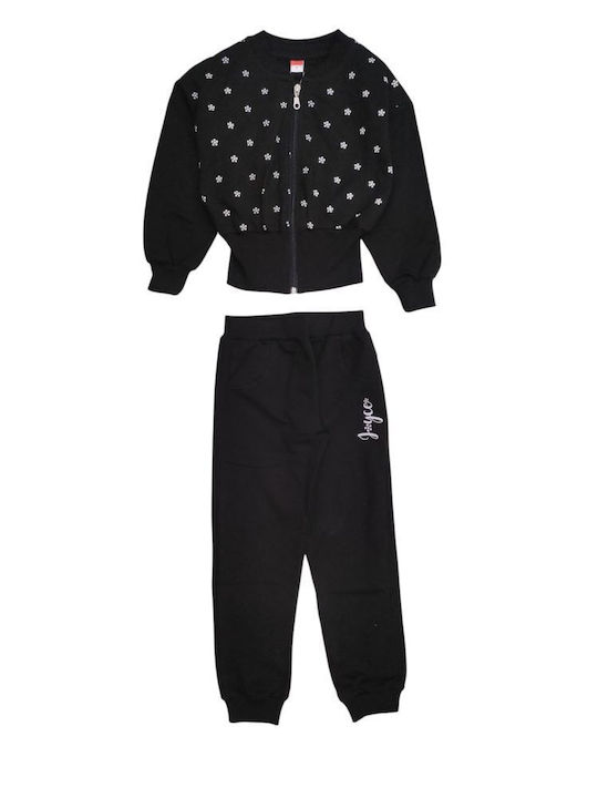 Joyce Kids Sweatpants Set Black