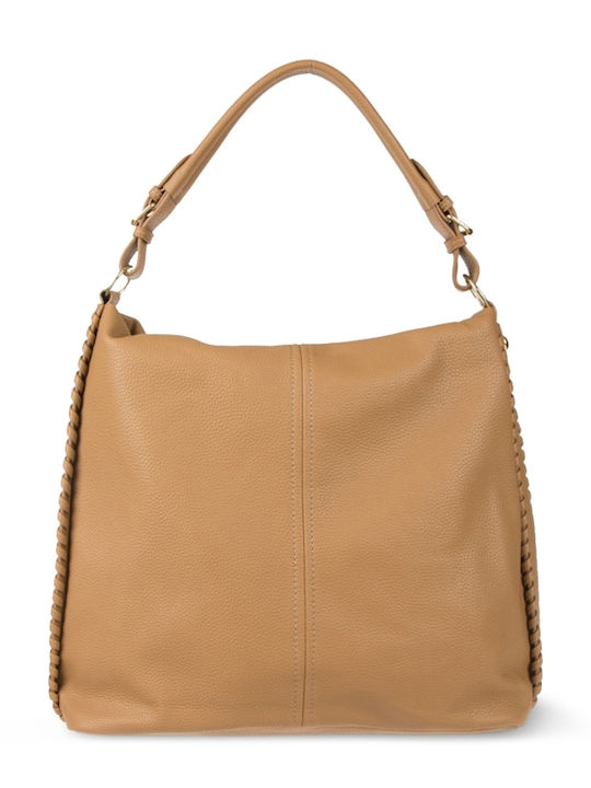Damentasche Schultertasche Beige