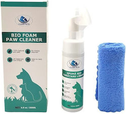 Kit Spumă Bio + Prosop Curățare Lăbuțe Clean Pets 200 Ml