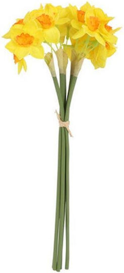 Narzissens Blumenstrauß aus Dekorative künstliche Blumen Gelbe Atmosphera