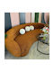 Three-Seater Couch Rusty Orange 230x90x90 cm