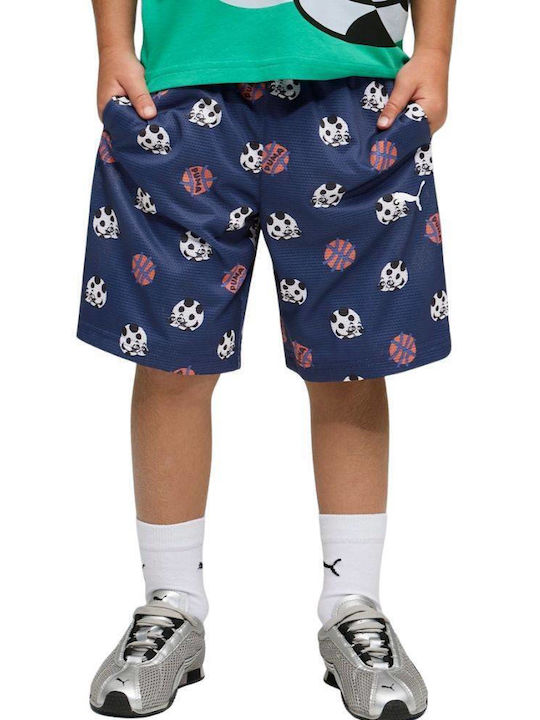 Kids' Athletic Shorts/Bermudas Sporty Cats Night Indigo