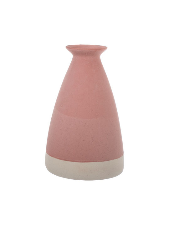 Nuova Vita Διακοσμητικό Βάζο Κεραμικό Ροζ 12.5xΥ20cm