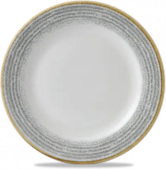 Churchill 1795 Studio Prints Plate Shallow made of Porcelain Gray 26.1cm 12pcs
