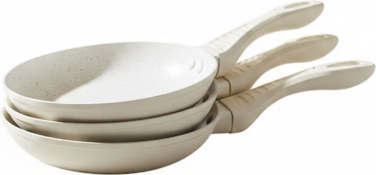 Cheffinger Pfannen-Set Aus Aluminium Rosa 3-teilig