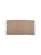 Ankor Rug Rectangular Summer from Jute with Fringes Beige, Natural