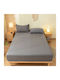 SpitiBazaar Cearșaf Super dublu 220x240cm. Dark Gray