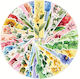 Set 30 Cardboard Bookmarks Reading Enthusiasts Floral Pattern Multicolor 13 X 5 Cm
