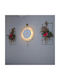Set 3 Gold Metallische Wanduhren Mit Pendel Kristall 50x75cm