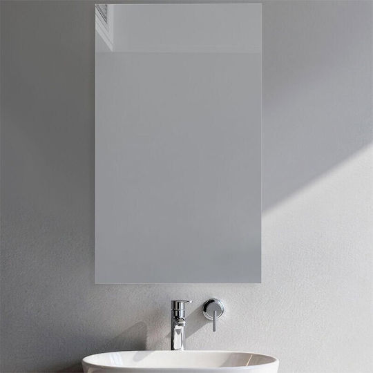 Sparke Rechteckiger Badezimmerspiegel LED 60x90cm Weiß