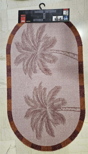 Kalogirou Home Πατάκι Μπάνιου Οβάλ Οβάλ Tree Pink 67x120εκ.