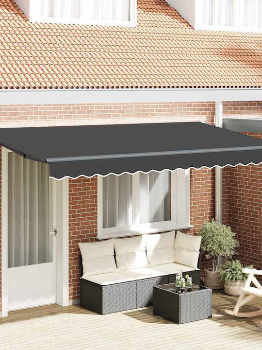 vidaXL Terrace Wall Tent with LED Light Gray 3....