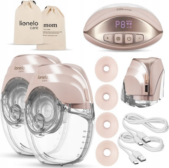 Lionelo Pompa de sân dublă electrică Fidi Free Slim Duo Roz