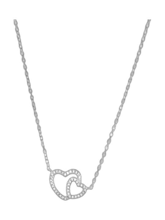 Jools Necklace with design Heart from Silver wi...