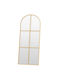 Hanah Home Oglindă De Podea Arcuită Cu Cadru Metalic Auriu 180x70cm