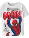 Παιδικό T-shirt Λευκό Spiderman