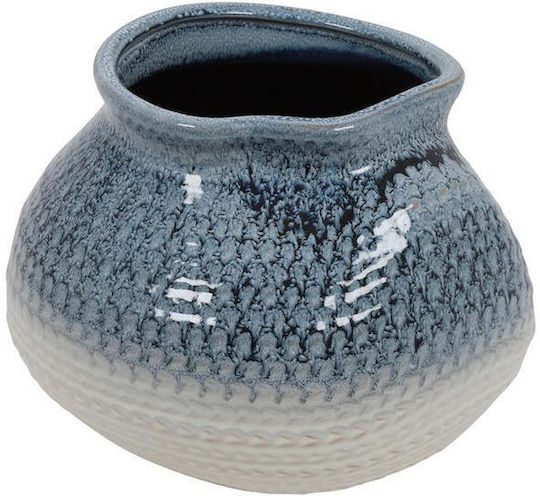 Atmosphera Planter Blue 24.3x20.2cm.