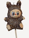 Easter Candle Round 15cm Brown