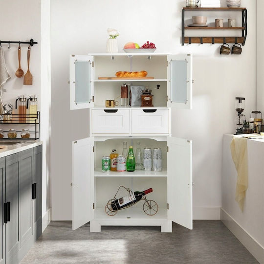 Kitchen Floor Drawer Unit White 60x30x128cm Kitchen Floor Drawer Unit White 60x30x128cm