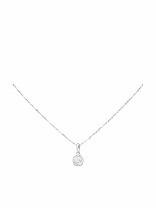 Xryseio Necklace from Silver with Zircon