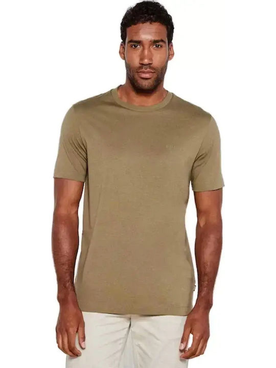 Boss T-shirt Σκούρο Μπεζ
