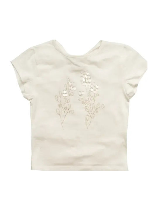 Kinder-T-Shirt Ecru