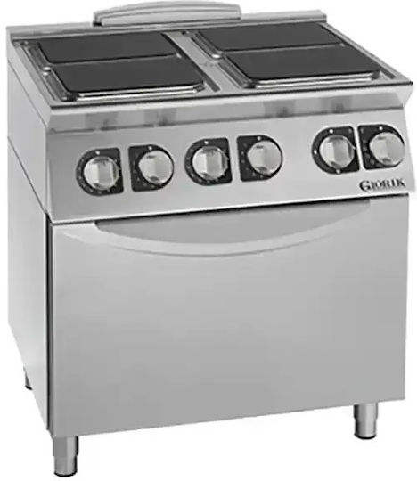 Electric Range 4 Plates Giorik Unika700 Ce74qe