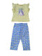 Kids Clothing Set with Leggings Summer 2 Pieces Yellow