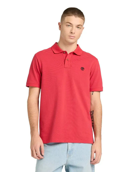 Timberland Short Sleeve Polo Shirt Red